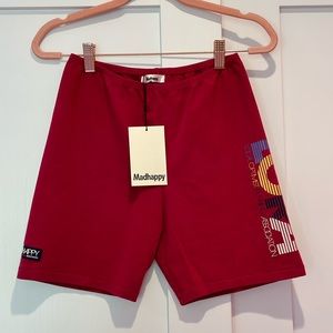 NWT Madhappy LORA Runner’s Association Bike Shorts L